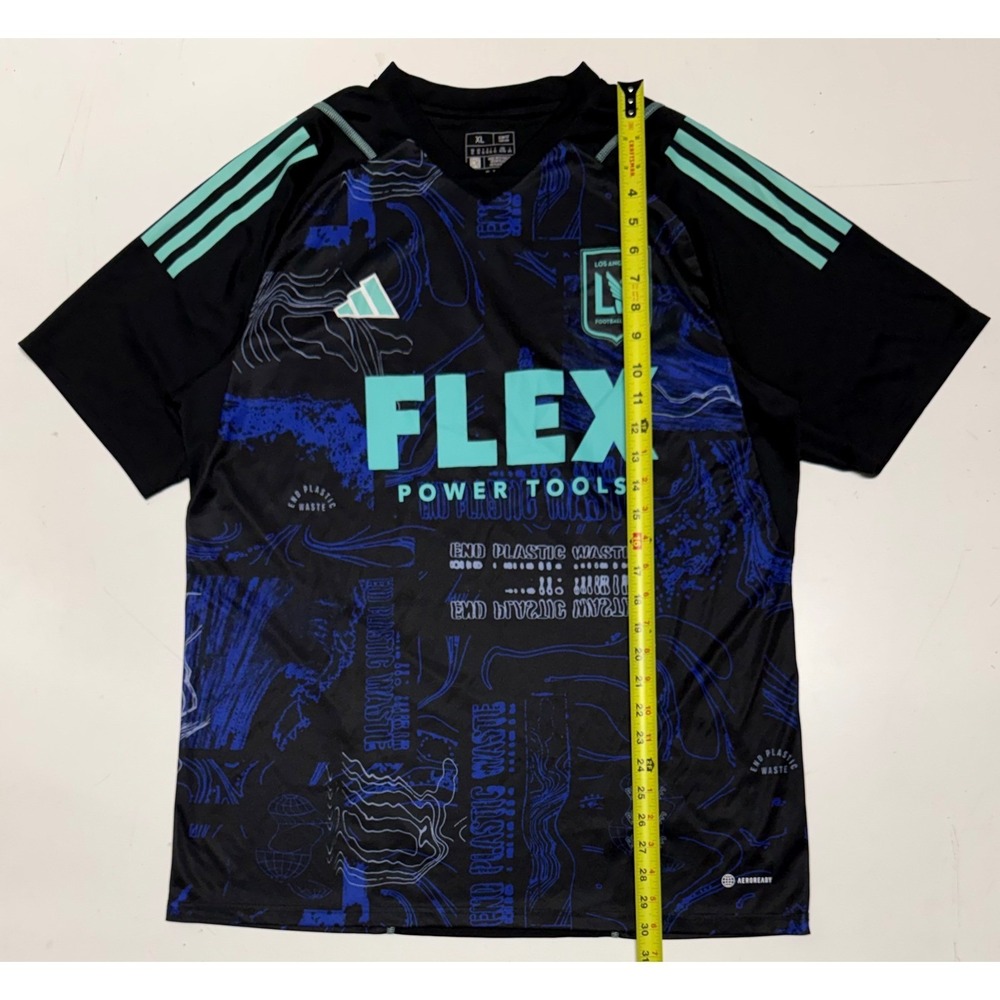Adidas LAFC Los Angeles Football Club Pre-Match Jersey‎ XL Black Blue Mint Mens